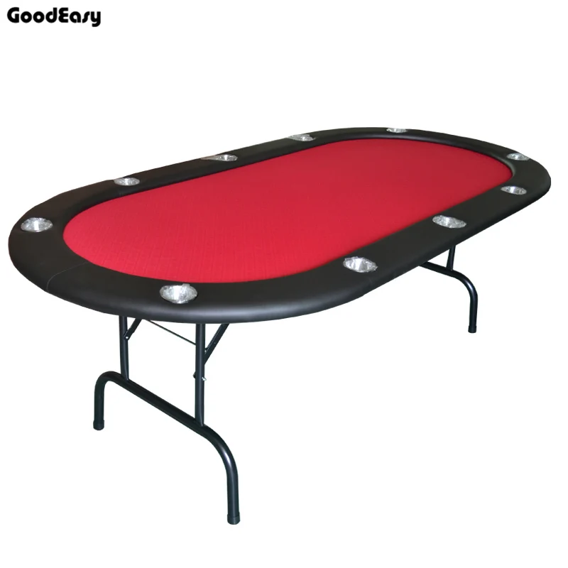  213*107*76cm 4colors Red/Blue/Green/Black Casino Foldable Poker Table Texas Hold'em Baccarat Three 