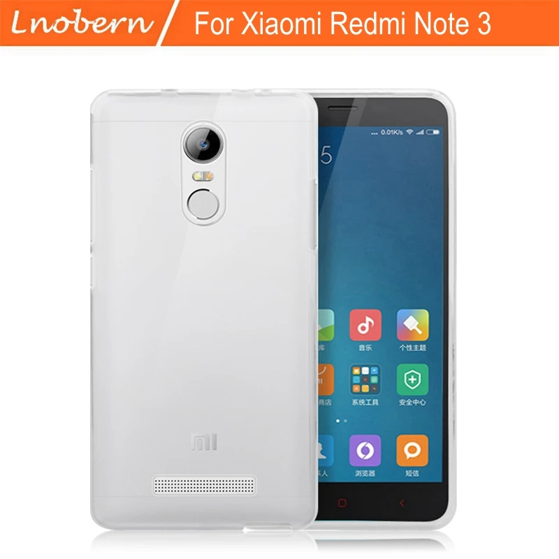 Lnobern тонкий прозрачный ТПУ Тофт чехол для Xiaomi Redmi Note 3 задняя крышка | Мобильные