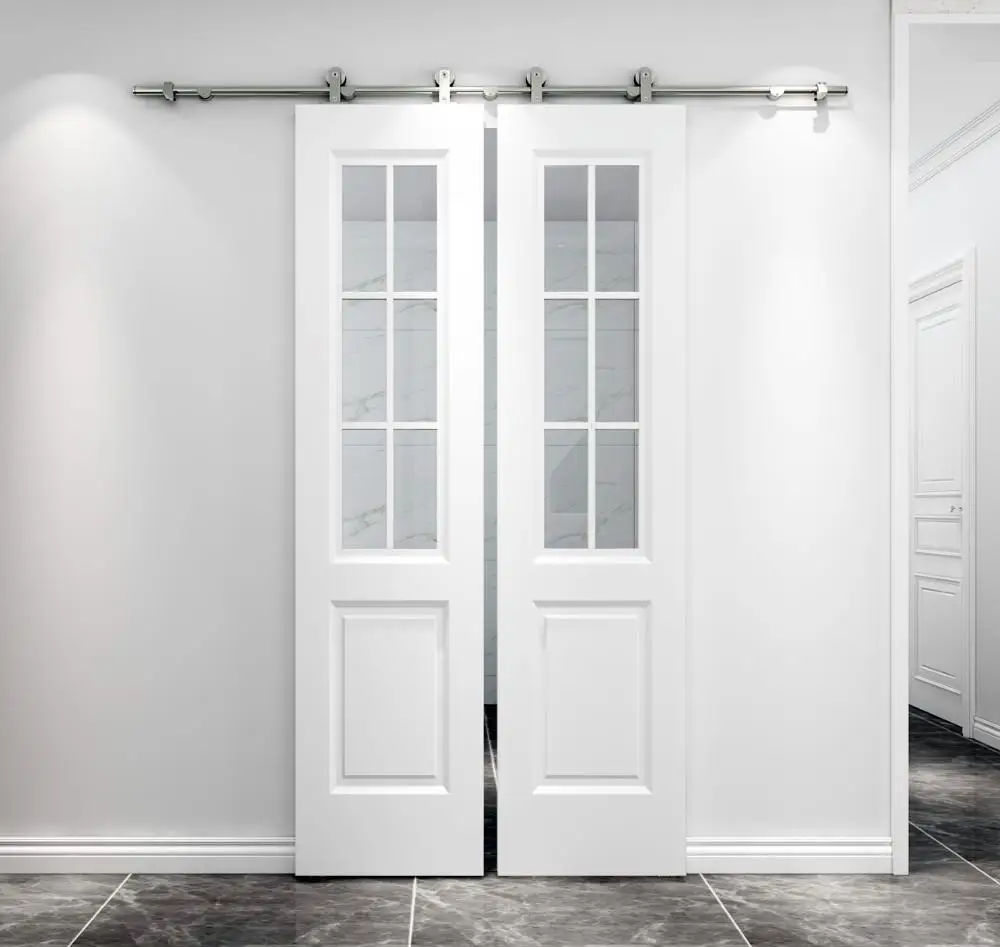 New Diyhd 5ft 13ft Stainless Steel Top Mount Sliding Barn Door