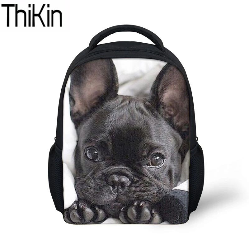 THIKIN Children School Bags for Kids Cute French Bulldog Printing