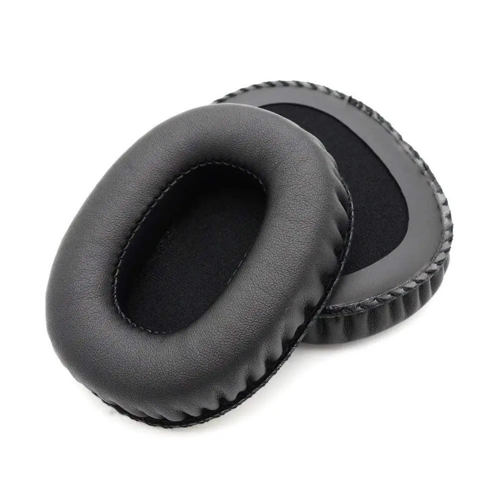 

1 pair Black Replacement Earpads Ear Pads Cushions Cover for Marshall Monitor Over-Ear Headphones Headset Leather Sponge Foam