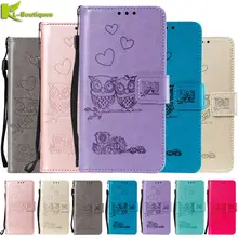 Funda de cuero Huawei Y5 II para Fundas Huawei Y5 ii Y5 2 Y6 II funda compacta Honor 5A LYO-L21 fundas para teléfono con tapa de búho 3D