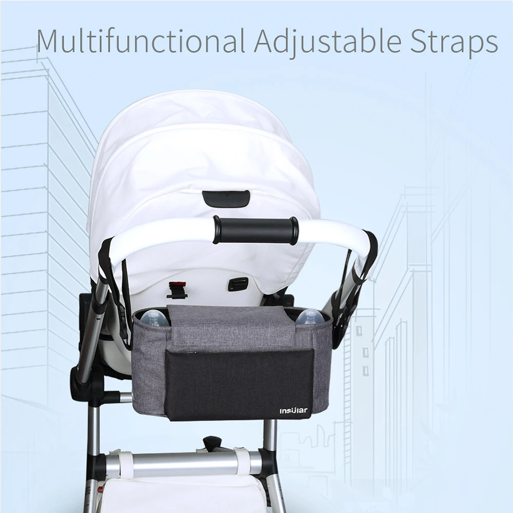 

Stronge Baby Diaper Bag Multi-functional Mommy Nappy Bag Hanging Storage Organizer Bag For Baby Carriage For Baby Care
