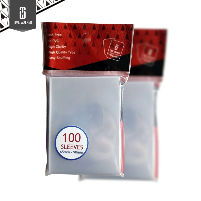 

2-600pcs 65x90mm Board Game pure transparent Cards Sleeves Barrier Protector for mtg magical collection for tcg cards holder