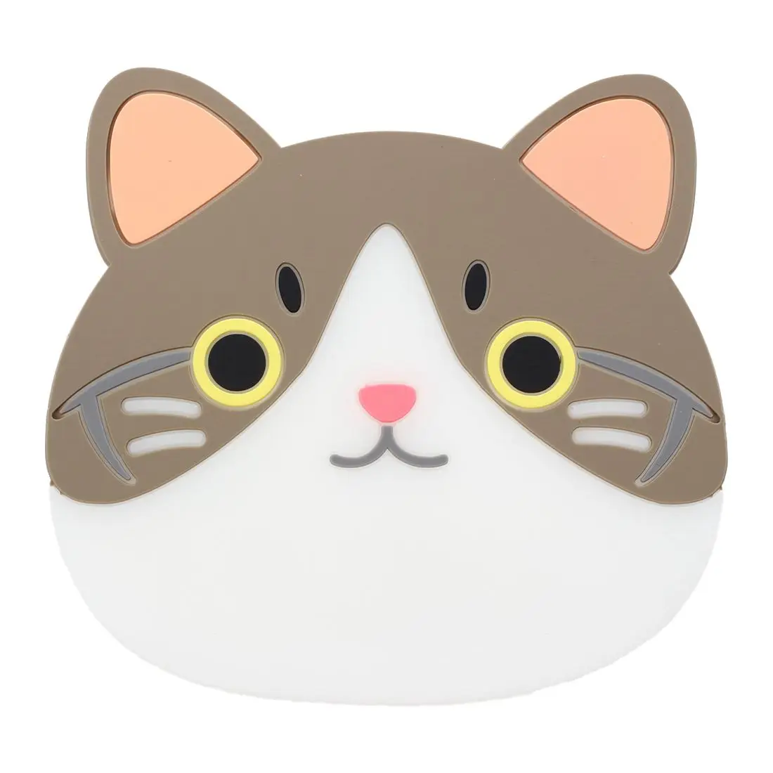

Practical Cup Pad Cute Cartoon Cat Coffee Drink Cup Placemat Beverage Pot Pan Holder Pad Kitchen Supplies white