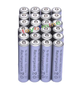 

24x AAA 1800mAh 3A 1.2 V Ni-MH Grey Rechargeable Battery Cell for MP3 RC Toys