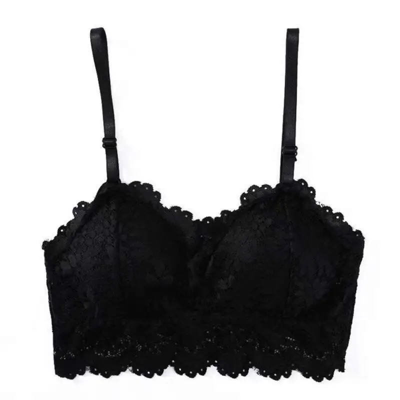 

Fashion Seamless Padded Bras Adjusted Straps Brassiere Women Push Up Lace Tube Tops Bra for Female Girls