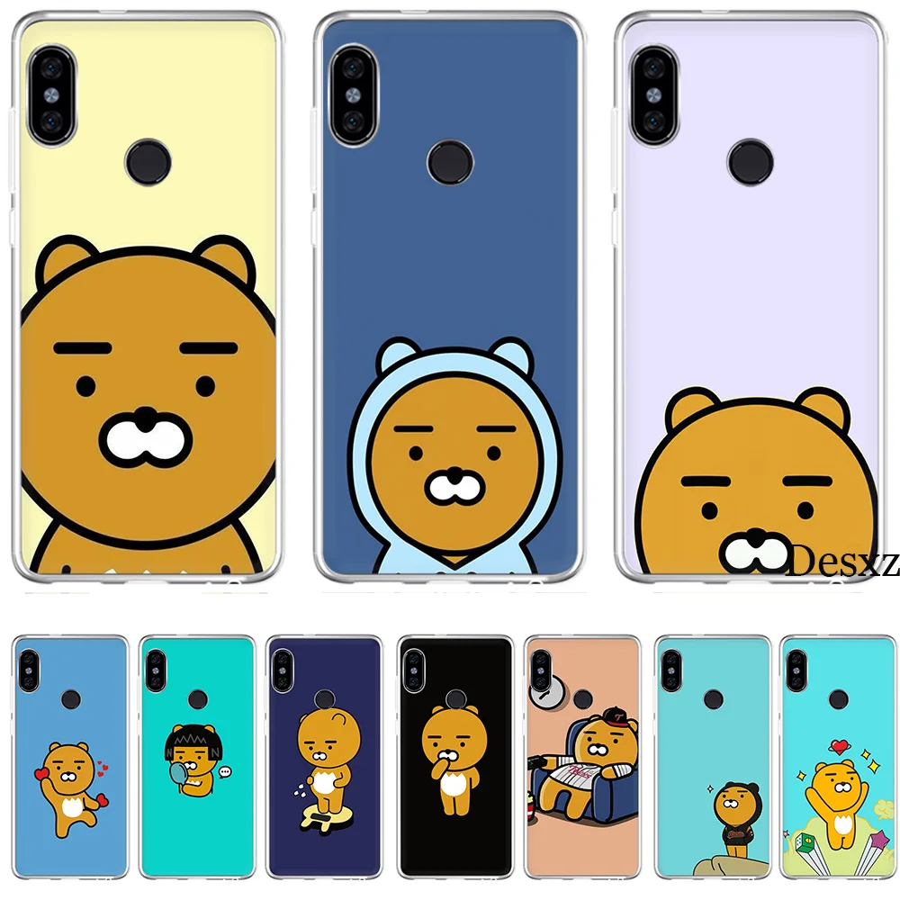 

Gerleek Soft TPU historieta cacao funda Case Cover for Xiaomi Redmi Note 4 4X 5 6 7 Pro