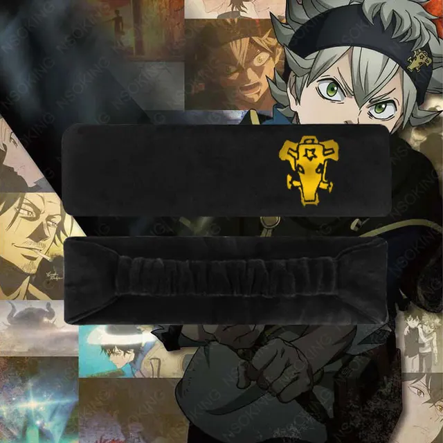 Anime Black Clover Emperor Logo Hairband Headband Asta Yuno Eye Mask