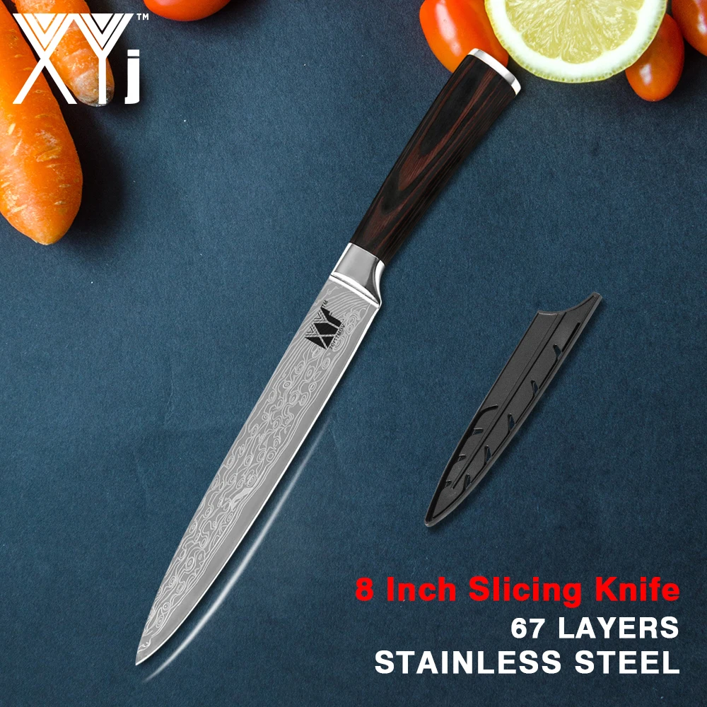 

XYj Vegetable Potato Slicing Knife 8 Inch Cooking Kitchen Knife Handmade Japan Knives Utility Knives Blade Cleaver Fish Cutter