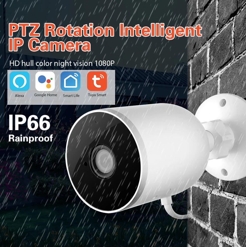 Tuya Smart life WiFi IP камера 1080P домашняя наружная камера системы безопасности ночного видения инфракрасная двухсторонняя аудио