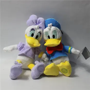 

Original Donald Duck And Daisy duck Stuffed animals plush Toys 35cm 13.8'' High quality Pelucia Donald Duck Plush Toy
