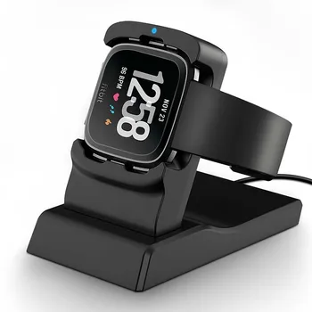 

Replacement Charging Cradle Dock Holder Stand USB Cable Charger for Fitbit Versa Smart Watch 3D118
