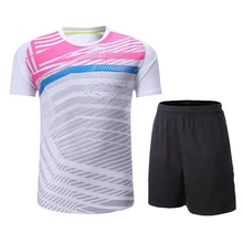 Костюм для бадминтона мужчины/женщины, теннисные наборы, спортивный комплект для бадминтона, настольный Теннисный костюм badmintom одежда 3087