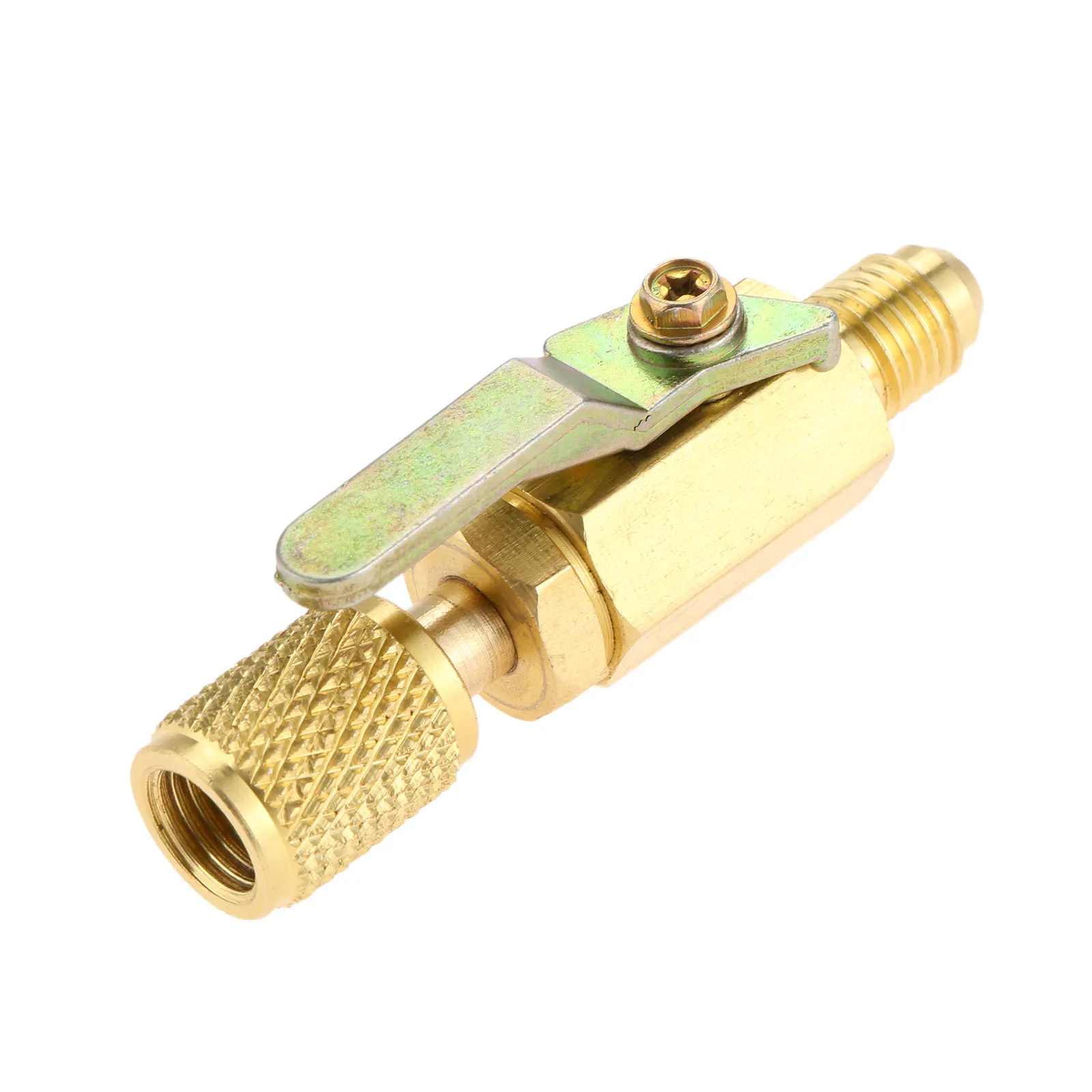 1 шт. прямые шаровые краны 1/4 &quotSAE Поворотный адаптер R410a R134a зарядные шланги