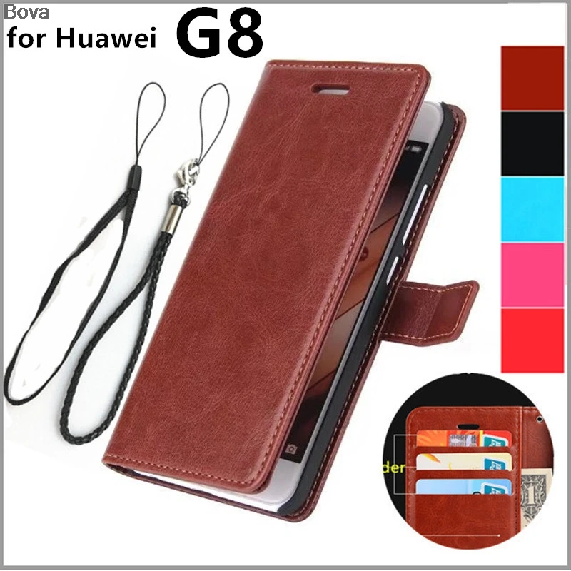 Coque Huawei G8 pouzdro na pouzdro na telefon Huawei Ascend G8 kožené pouzdro na ultratenkou peněženku flip kryt Kvalitní pouzdro