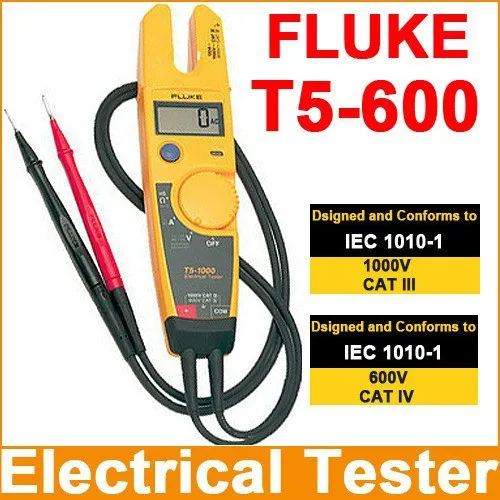 Fluke T5 600 Voltage, Continuity and Current Tester on
