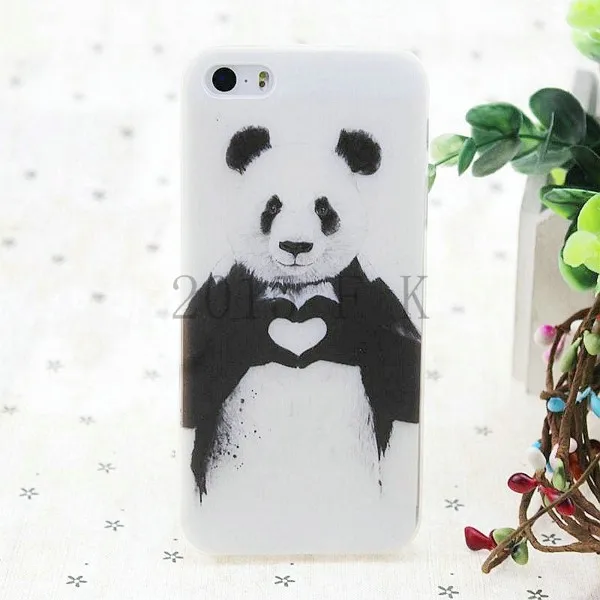 phone Case for iPhone 5 5S 5se 5G Cartoon owl puppy Giraffe printing Thin Cover Case Mobile Phone Covers protector 19