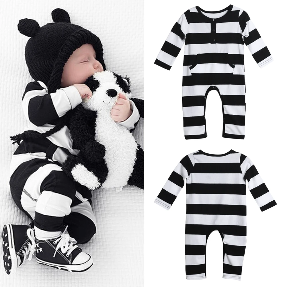 Baby Romper Babies Jumpsuit Infant Toddler Kids Long Sleeve Cotton