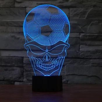 

Halloween Gift Usb Led Nightlight Novelty Kids Room Creative led 3d Lamp 7 color change Christmas Gift Children's Toys