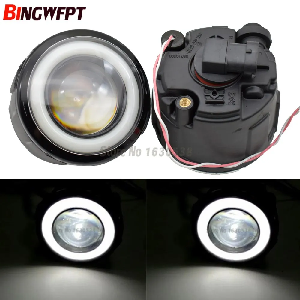 

2x Angel Fog Lamp Assembly High power LED Fog Light For NISSAN X-Trail T31 Vampira Versa Lafesta Presage Rogue 2004-2014