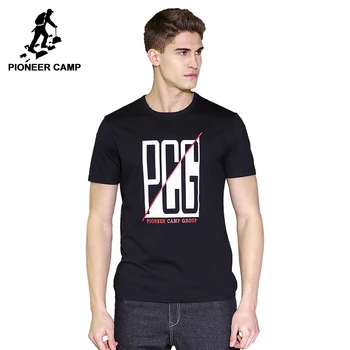 

Pioneer Camp big letter Pattern men brand-clothing fashion summer T-shirt male Top quality 100% cotton short sleeve ADT701105
