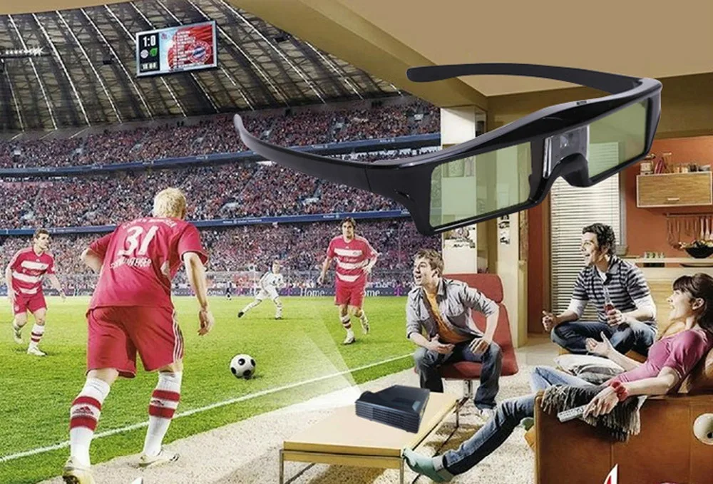4 шт./лот 144 Гц 3D аккумуляторная затворные очки для Acer ViewSonic BenQ Vivitek Optoma DLP ссылка