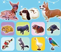 Японские капсулы дикие животные собранные куклы мини-игрушки