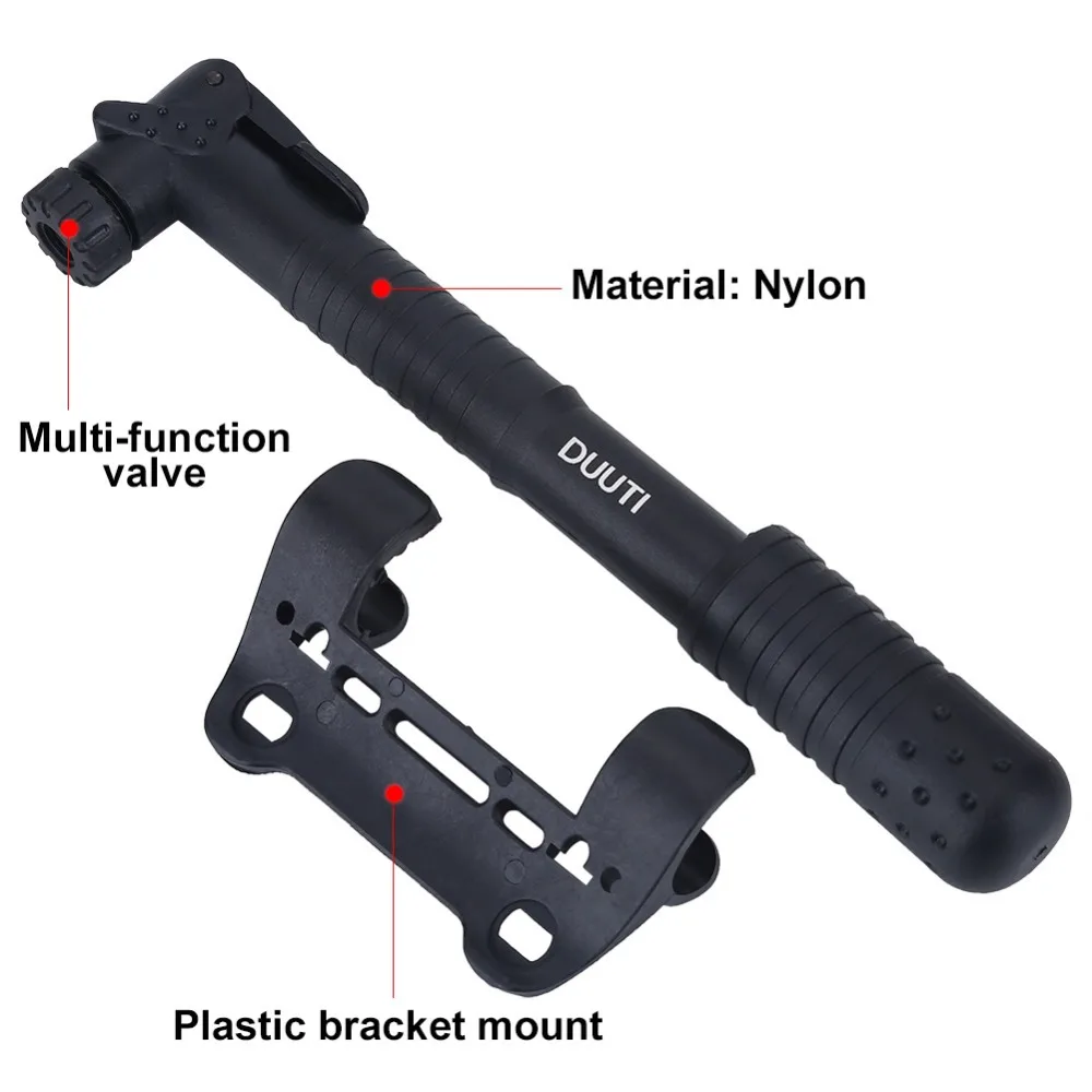 Мини велосипедный насос 120 фунтов/кв. дюйм, насос для велосипедных шин высокого давления, нейлоновый Сверхлегкий велосипедный воздушный насос, Аксессуары для велосипеда
