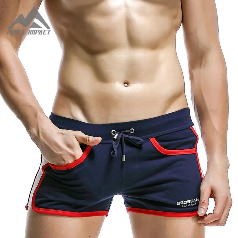 New Fashion Cotton Men s Jogger Short Leisure Workout Short With Pocket Casual Elastic Waist Homewear