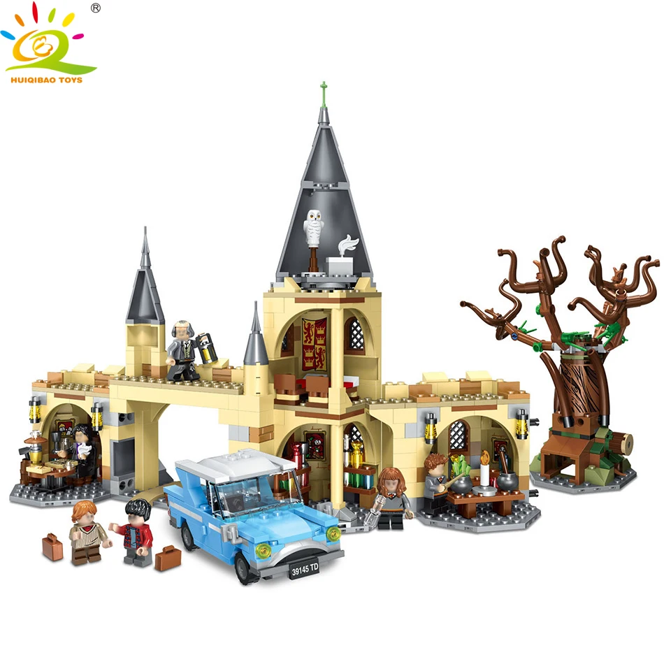 

843pcs Harry Potter Hogwarts Whomping Willow Building Blocks Compatible Creator figures sets Bricks Toys For children