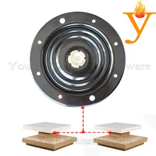 Круглая металлическая поворотная пластина для журнального столика и барного вращающегося кресла E07-1