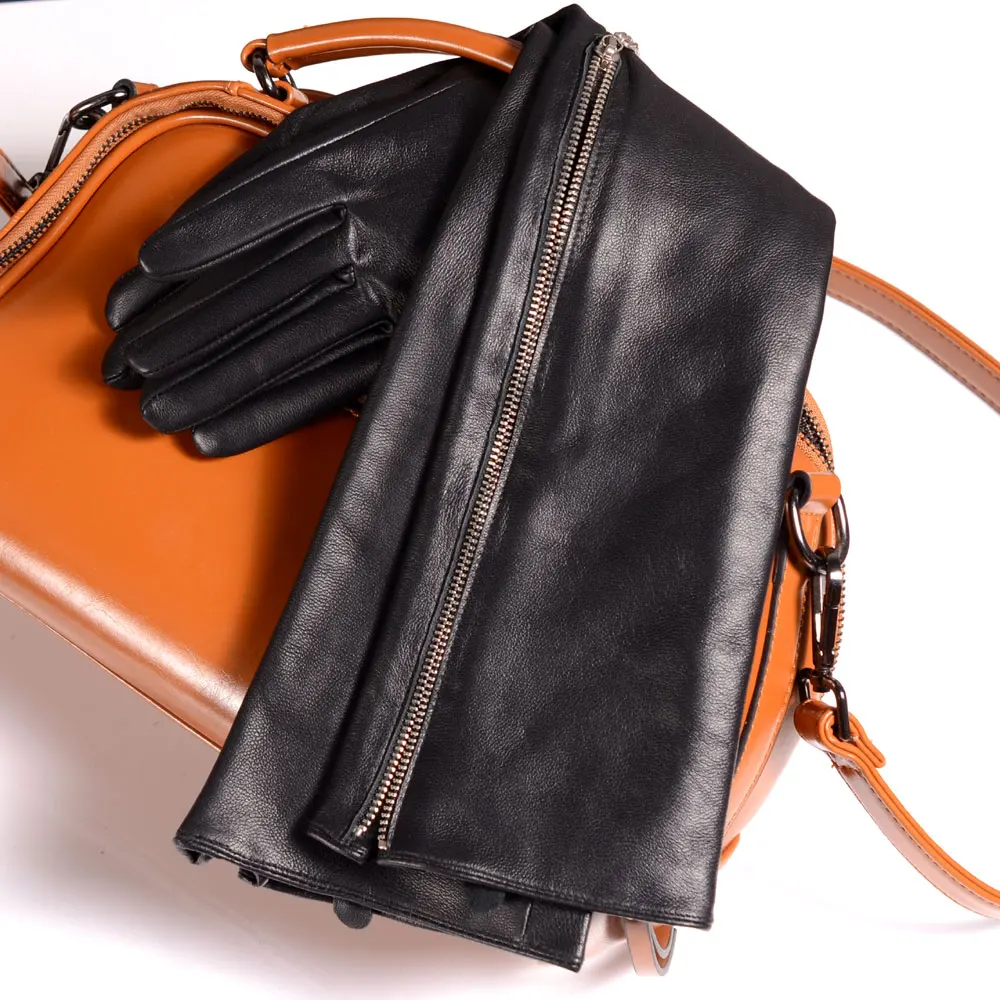 US $28.80 30cm80cm Womens Ladies Real Leather Sheep Skin Overlength Side Zipper Gloves Party Evening OperaLong Gloves