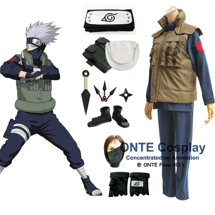 Buy Anime Naruto Cosplay Costumes Shippuden Hatake