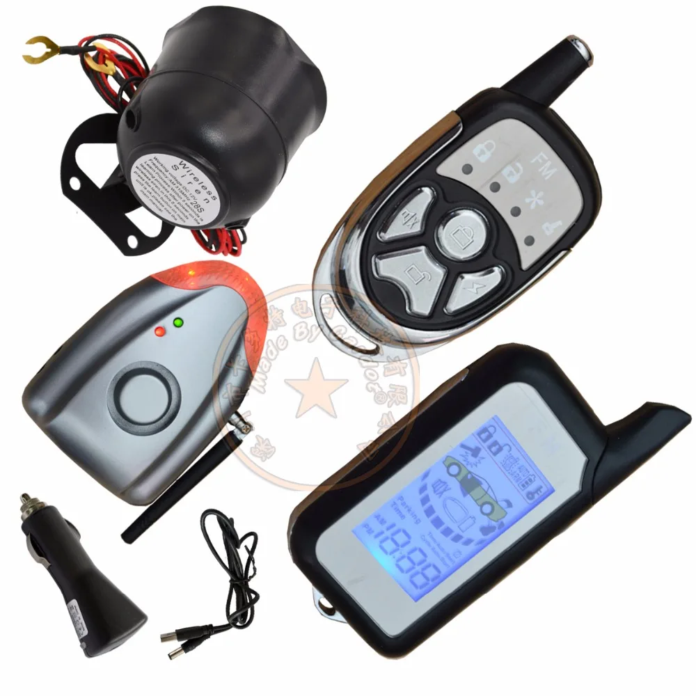 Buy NEW DIY Two way car alarm door open alarm,shock