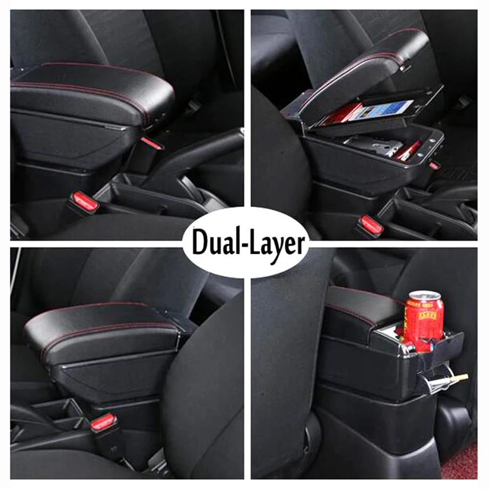 Color Name : Black Thread JPVGIA Storage Box For Suzuki Vitara 2015-2019 Arm Rest Ashtray Dual Layer Armrest Black Leather Double Car Styling 2018 Color Name : Black Thread JPVGIA Storage Box For Suzuki Vitara 2015-2019 Arm Rest Ashtray Dual Layer Armrest Black Leather Double Car Styling 2018