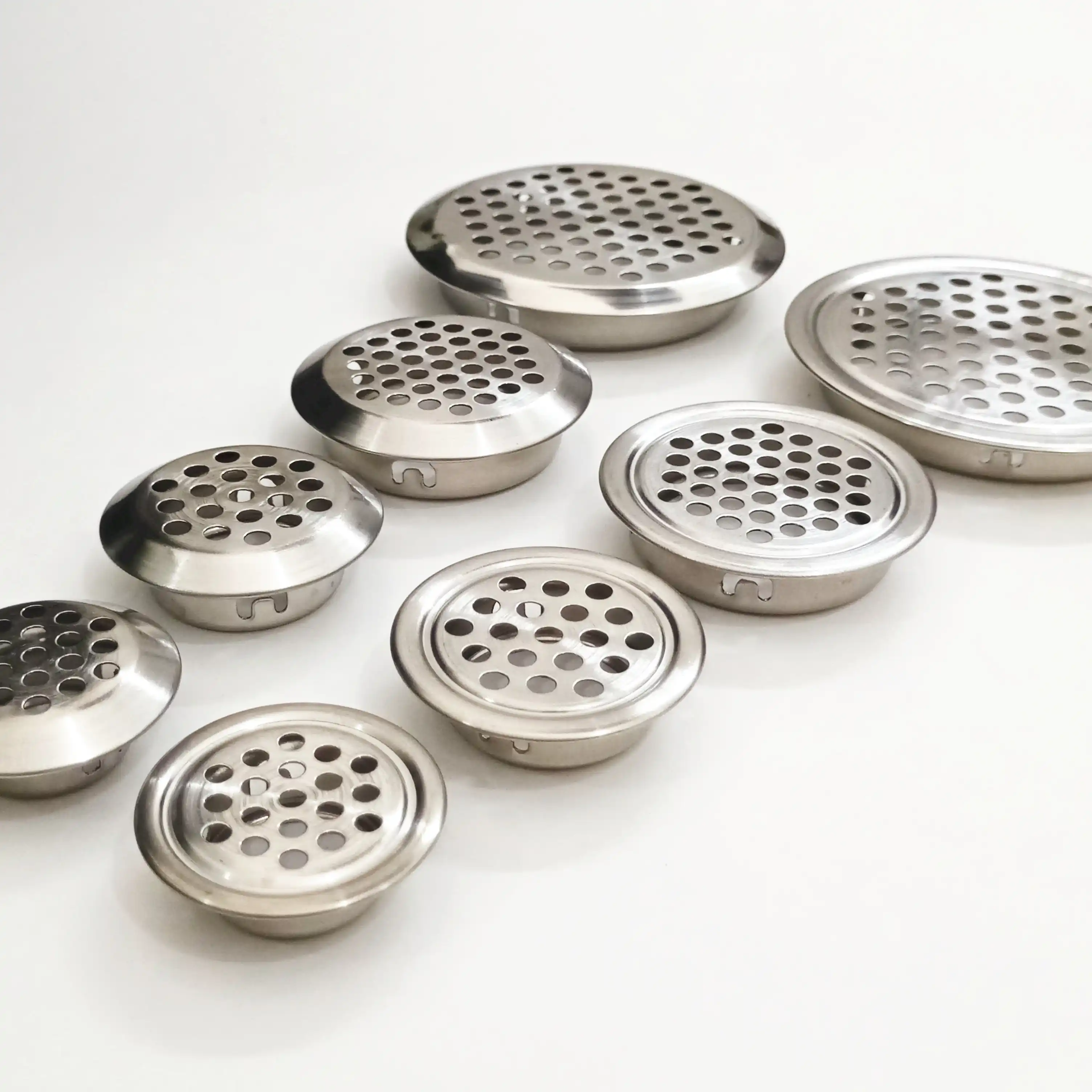 2 قطعة كوة مستديرة التهوية خزانة خزانة خذاء تنفيس الهواء غطاء الشواية 35 مللي متر الأثاث ثقب شبكة معدنية التوصيل الأجهزة الزخرفية Leather Bag