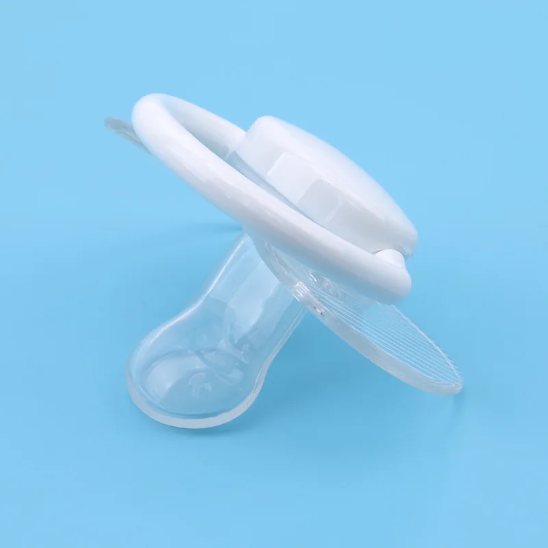 

Baby Silicone Pacifier Transparent Flat Thumb Pattern Baby Nipples Dummy Nipple Teether Toddler Orthodontic Soother Teat