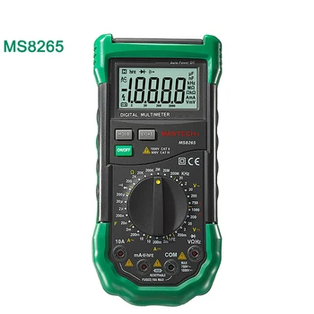

MASTECH MS8265 AC DC Volt Ampere Ohm Capacitance Frequency Tester Meter Transistor Continuity Diode Tester