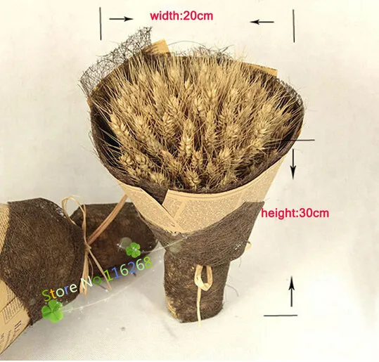 50 шт. настоящий сырой сушеный цветок уши пшеницы Декор Свадебные украшения искусственный цветок натуральные растения камера Рождество t4