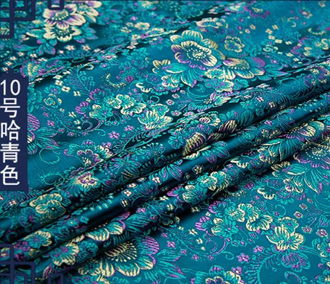 Черный цветок Металлик Жаккардовая парча ткань, 3D жаккардовая ткань, пряжа окрашенная ткань для женщин пальто платье Дамасская парча 75*50 см - Цвет: I