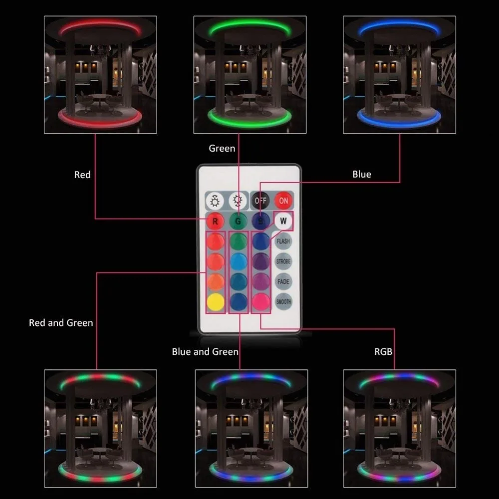 WiFi музыкальный 44key светодиодный светильник 5 м 10 м 15 м SMD 2835 RGB лента 12 В гибкий веревочный светильник+ 12 В 2A 3A 5A адаптер питания для дома