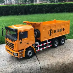 Изысканный 1:24 Heavy Duty Truck карьерный самосвал SHACMAN Delong F3000 самосвал строительные машины литья под давлением игрушечной модели коллекции