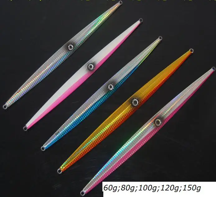 

5pc 60g 80g 100g 120g 150g knife Jigging Metal Spoon VIB artificial bait fishing jig lures lead Deep Fishing Lures-4693