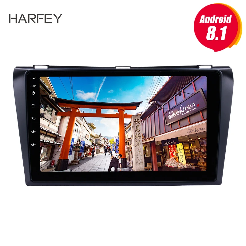 

Harfey multi-touch screen 9 inch Car Multimedia Player For 2004 2005 2006 2007 2008 2009 Mazda 3 Android 9.0 2 Din Quad-core