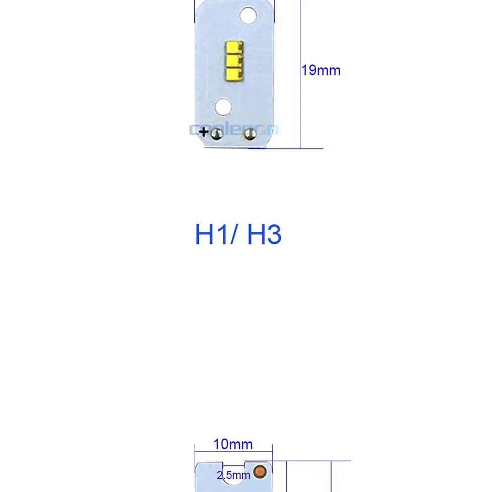 ZES COB LED Chip for X3 Car Headlight Bulbs H1 H3 H4 H7 9005 9006 880 H13 9004 9007 Auto Headlamp Light Source X3 ZES Chip (2)