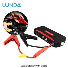 LUNDA 12 V multifunción Coche salto de arranque pilas 4USB Salida 2.0A Cargador Portátil Banco de la Energía Del Teléfono Móvil