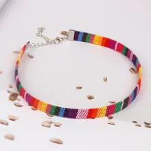 Élégant 1 pièces collier ras du cou ensemble velours extensible classique gothique tatouage dentelle Choker exquis ornements collier Torque Aneis(China)