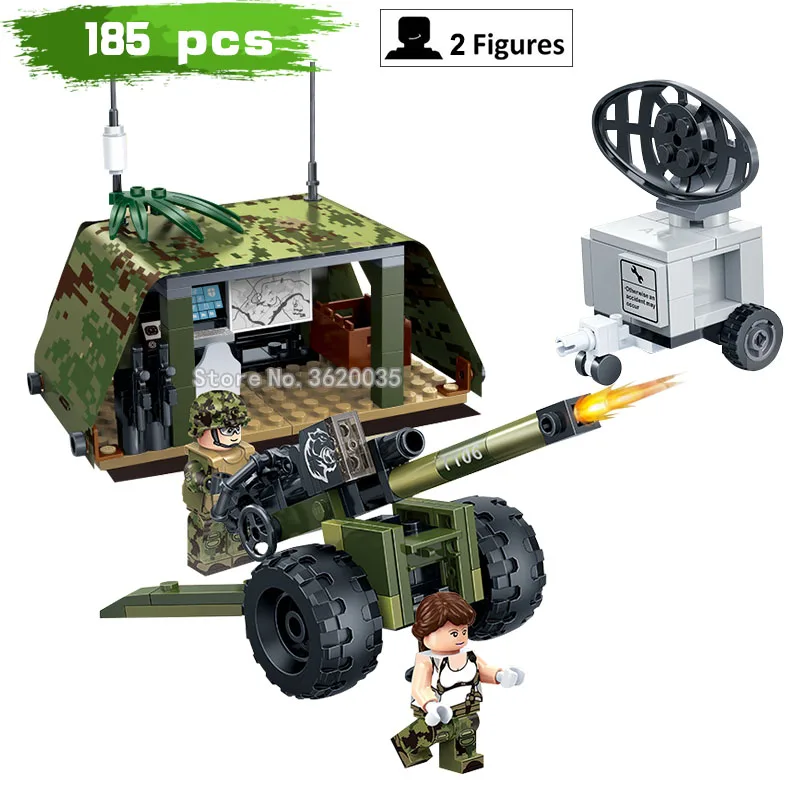 

Modern military Gravity Artillery Defensive base Field reconnaissan cecompatible legoinglys Military Blocks model figures toys