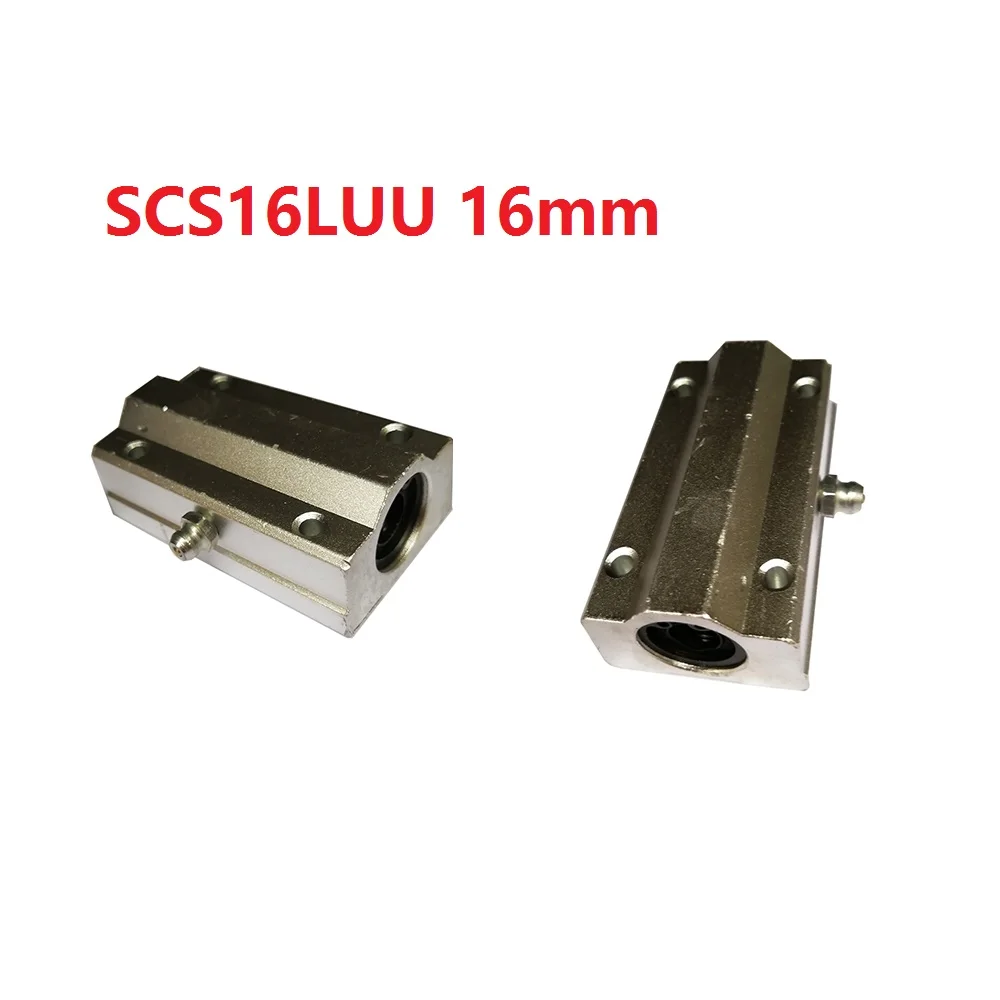 2PCS scs16luu 16mm sc16luu Linear Motion Ball Bearing CNC Slide Bushing for linear shaft 3D printer parts 2PCS scs16luu 16mm sc16luu Linear Motion Ball Bearing CNC Slide Bushing for linear shaft 3D printer parts
